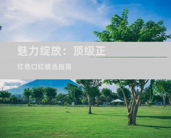 魅力绽放：顶级正红色口红精选指南